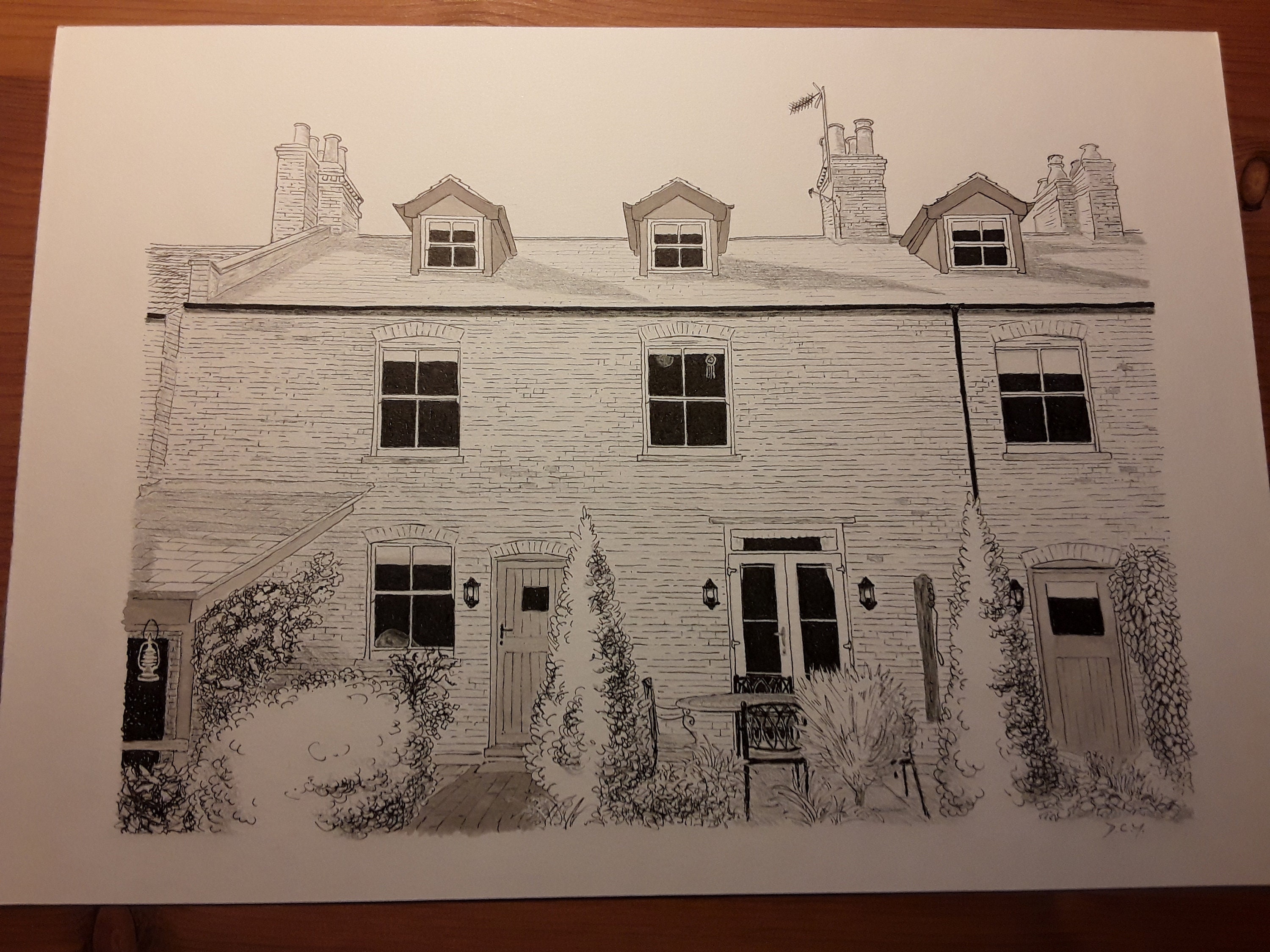 Bespoke Pen and Ink Drawing of Your Home, Custom Handdrawn Illustration Etsy UK