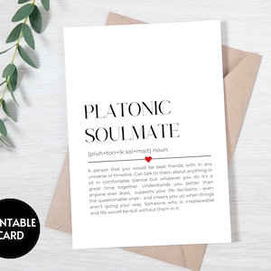 Platonische Soulmate Geburtstagskarte, beste Freundin Geburtstagskarte, beste Freundin Karte, Bestie Geburtstagskarte Nur weil Karte, lustige beste Freundkarte