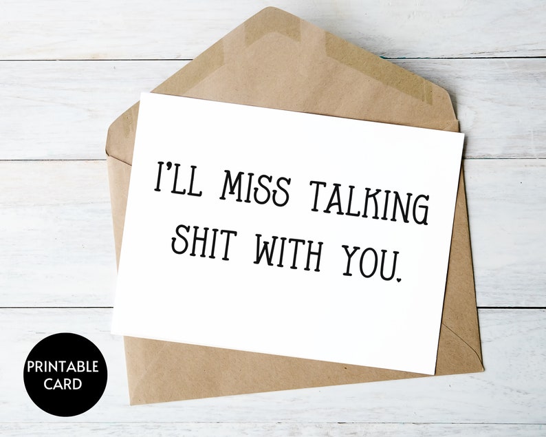 Funny Coworker Leaving Card Printable Coworker Farewell Card - Etsy