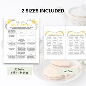 Tea Party Icebreaker Game, Spill the Tea Party Game, Afternoon Tea Game ...