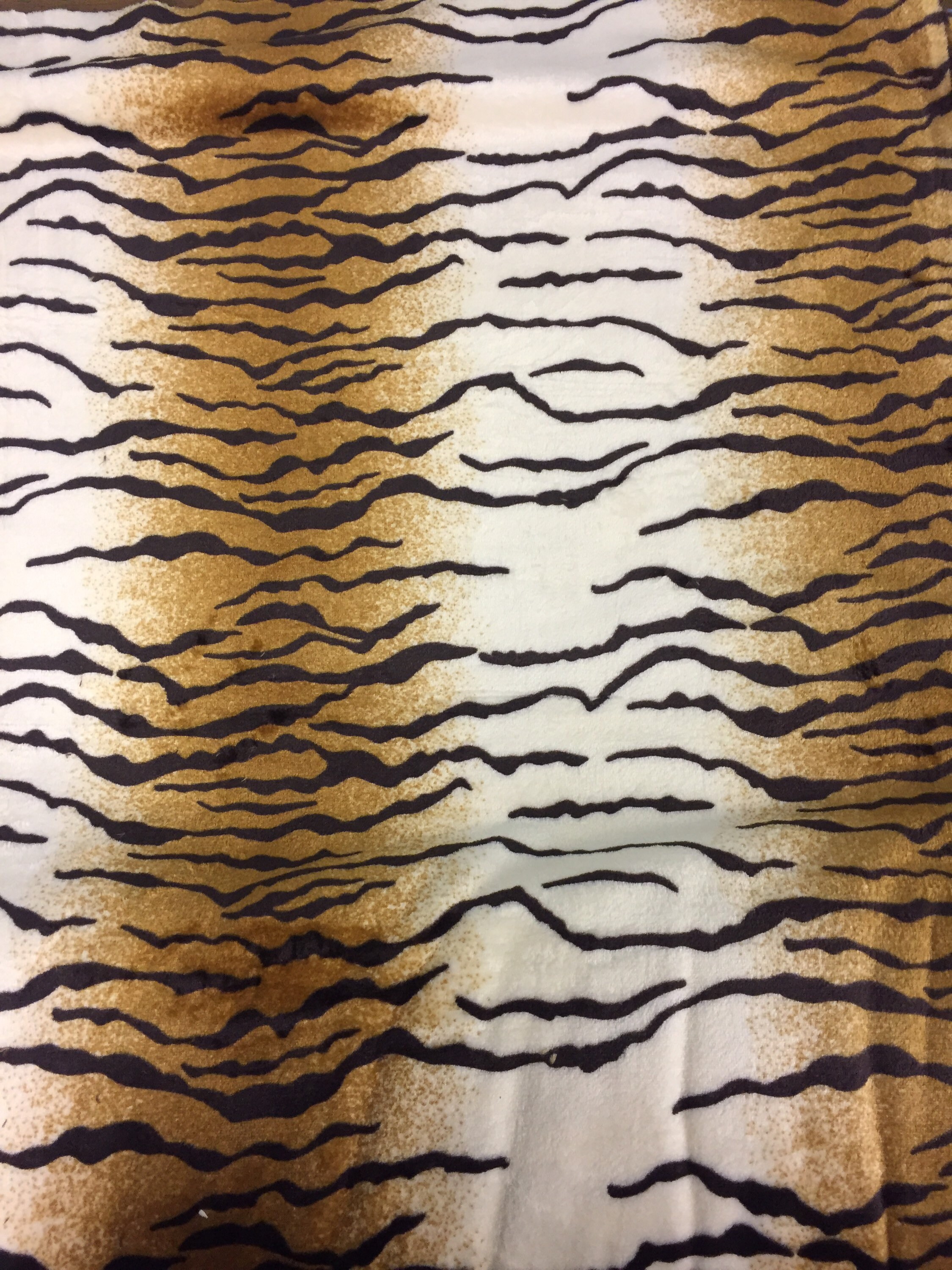 Tiger print fleece Super Soft Cuddle Fabric | Etsy