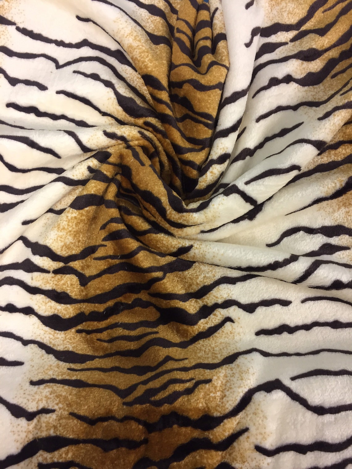 Tiger print fleece Super Soft Cuddle Fabric | Etsy