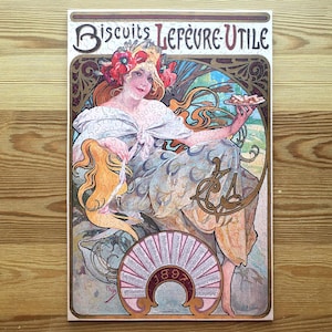 Wooden Jigsaw Puzzle 506 pieces. Biscuits Lefèbvre-Utile