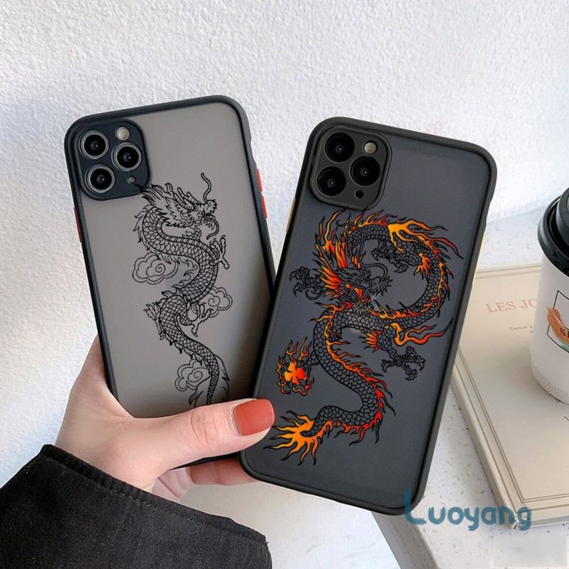 Black Dragon Phone Case For iPhone 11 7 8 Plus X Xr XS 12pro Etsy