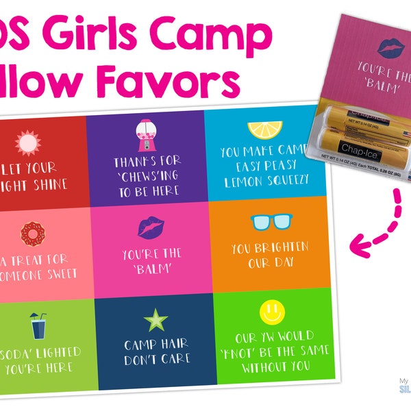 Lds Secret Sister Camp Handouts - Etsy