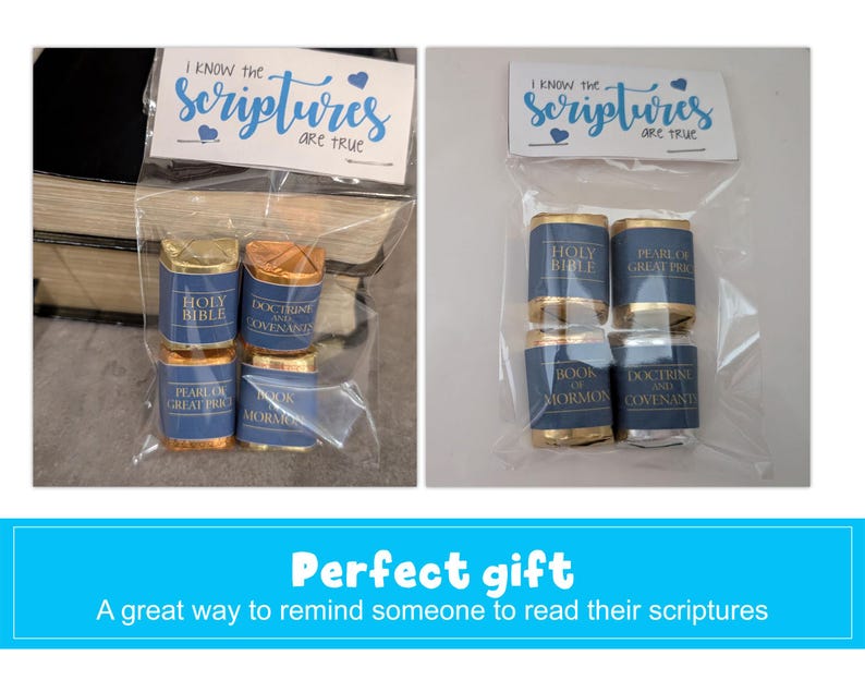 LDS Scripture Nugget Wrappers (digital Download) - Etsy