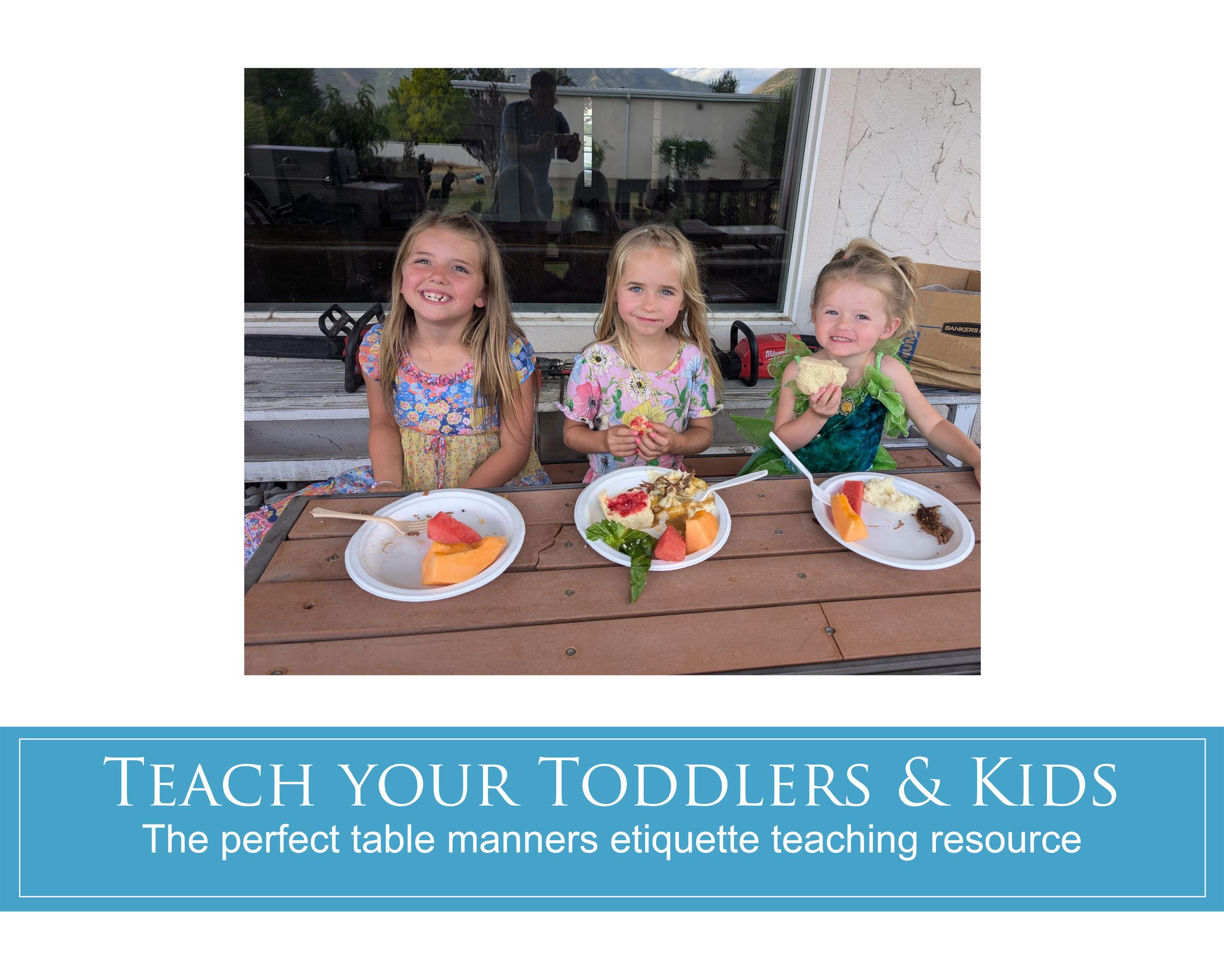 Table Manners Chart: Kids Dining Etiquette Printable (PDF) - Etsy