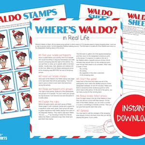 Where's Waldo Youth Activity, LDS youth activity, Where's Waldo group activity, latter-day saints, printable group game, birthday party game