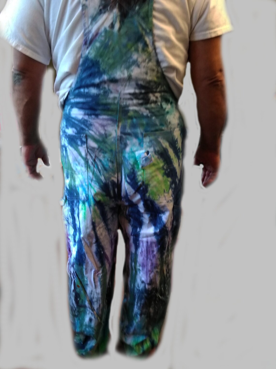 Tie Dye Overalls/Rainbow and Dark Rainbow Etsy