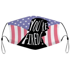 Donald Trump You’re Fired USA Flag President Cloth Face Mask 2 Filers Remplaçable Fils Dust Proof Covering Nose Wire Splent Breathable Washable