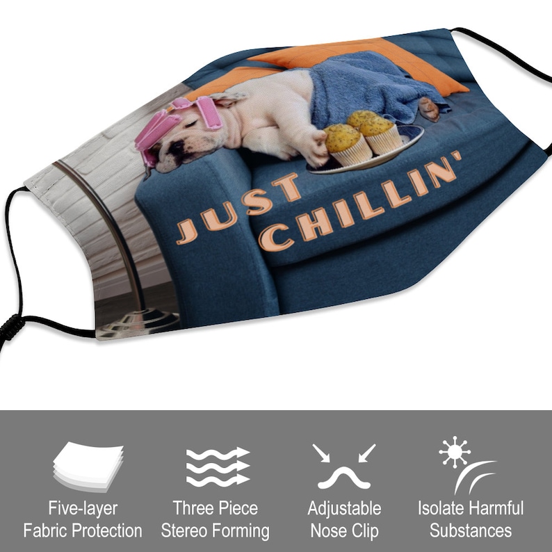 Just Chillin' Lazy Bulldog Funny Dog Hair Rollers Cloth Etsy