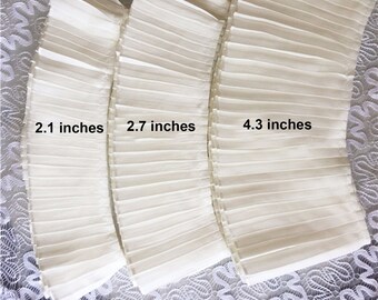 Chiffon Pleated Lace Trims Folded Chiffon Lace Mesh Edge for DIY Embellishment Home Decor Doll Dress Costumes Curtain Sold by yard