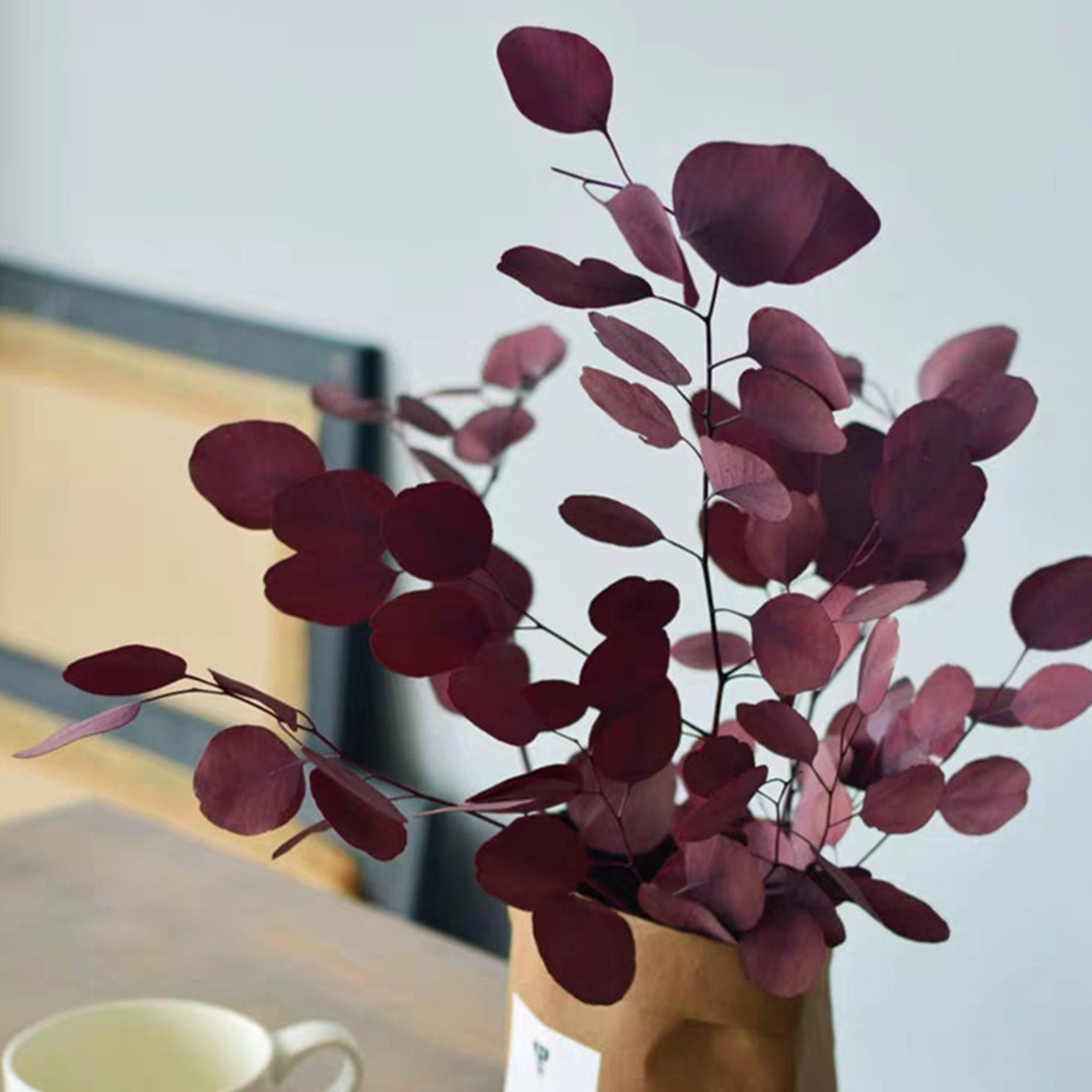 Natural Preserved Eucalyptus Leaves Bouquet Eternal Dried Etsy