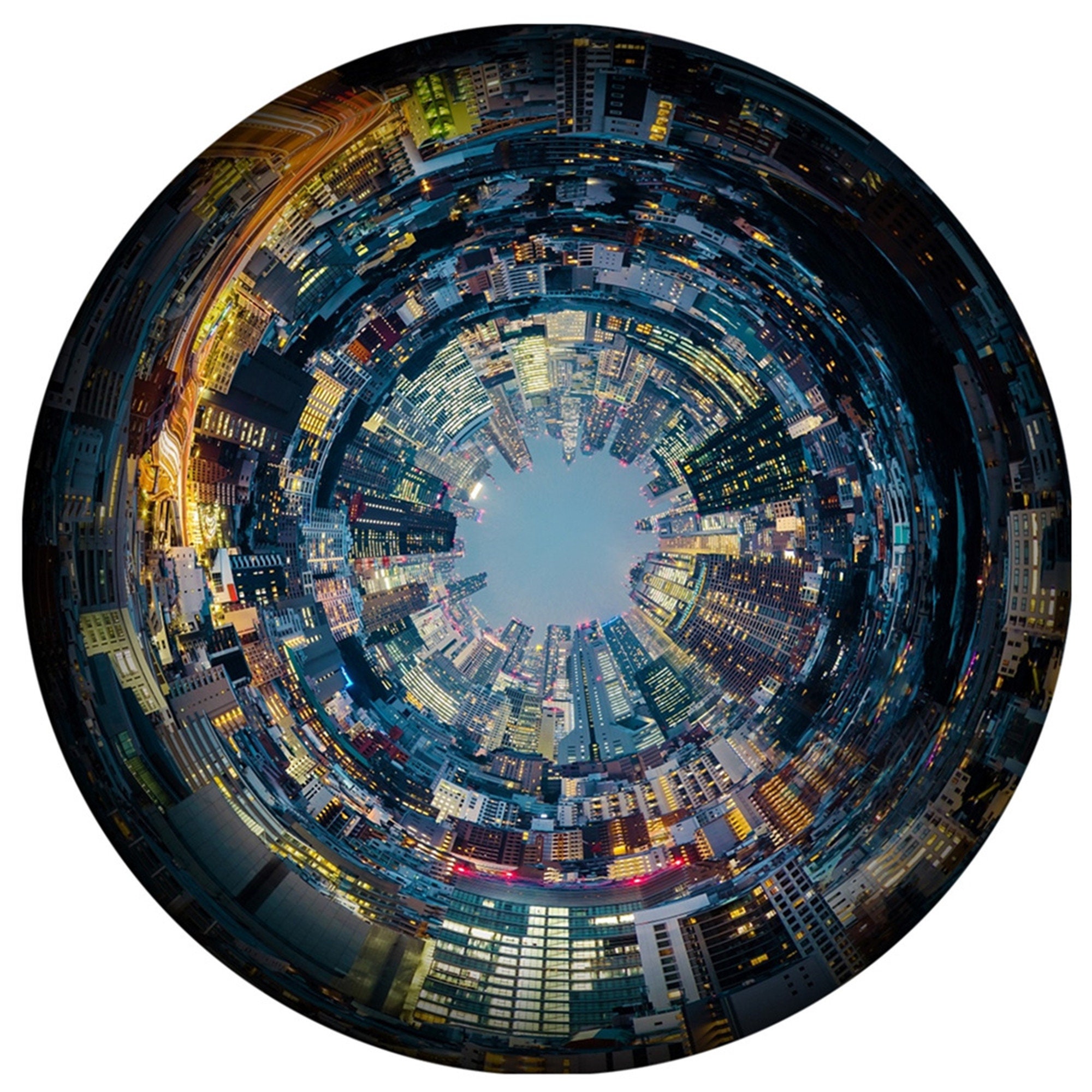 City View 1000 Piece Round Puzzles Gradient Jigsaw Puzzles For Etsy