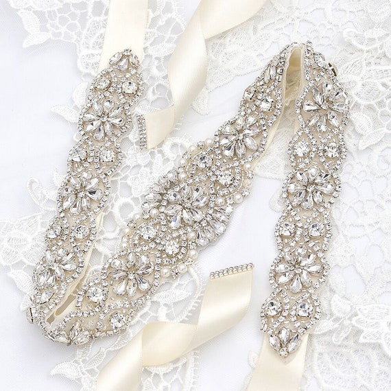 ladies dress accessories Sparkling Rhinestone belt Women Hot Fixed Applique Crystal Patch Bridesmaid Sash Iron on Bridal Wedding Dress 1 Pice tag:bestselling9/28
