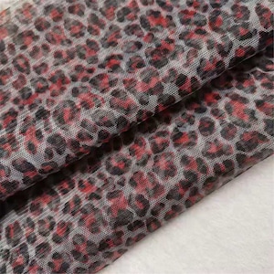 Leopard Design Soft Tulle Fabric For Prom, Pageant Gown, Bridal Arch Decor, Photography Gown, Wedding Veil, Sold By 1 Yard