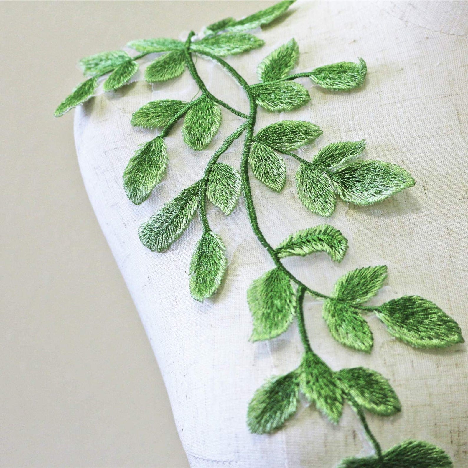 Green vine jessecmault lace moitf leaf lace applique sewing  etsy uk