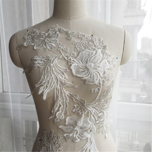 Off White Applique Venice Lace Bodice Trim Embroidery DIY - Etsy