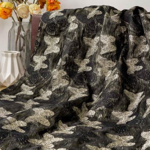 Butterflies Jacquard Fabric, Emboss Butterflies Fabric Polyester Material Brocade Fabric, for Sewing, Crafts, DIY Suits, Drapes, Apparel