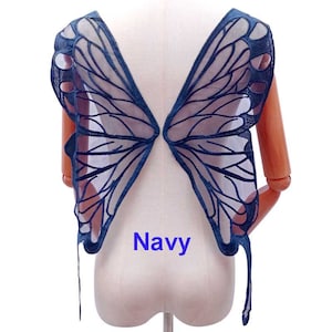 Large Size Butterfly Lace Appliques Embroidery Butterfly Lace Applique Butterfly Lace Motif Sewing on  Dancing Dress Skirt, T-Shirt 1 Piece
