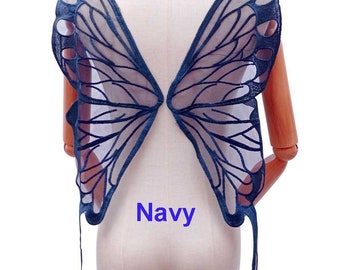 Large Size Butterfly Lace Appliques Embroidery Butterfly Lace Applique Butterfly Lace Motif Sewing on  Dancing Dress Skirt, T-Shirt 1 Piece