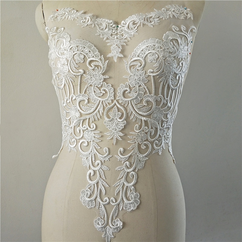 Elegant Lace And Mesh Bridal Bodysuit