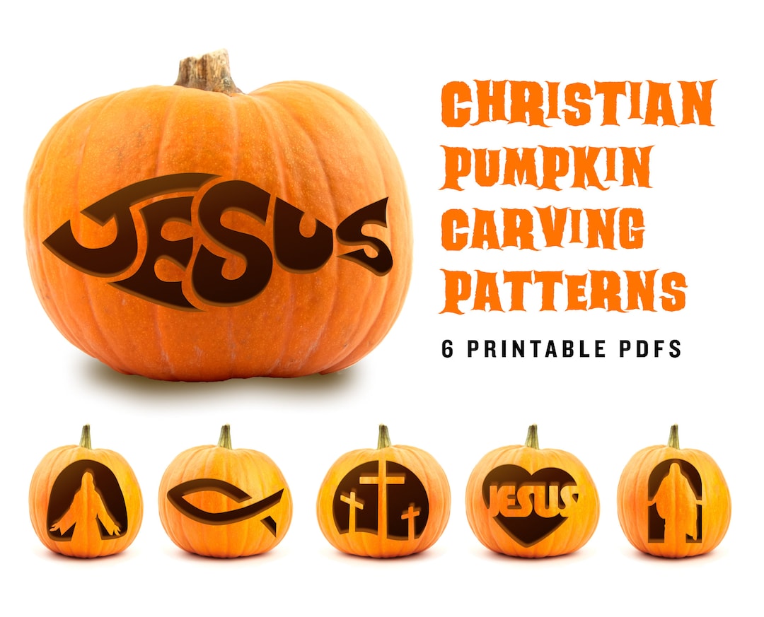 Christian Pumpkin Carving Patterns Jesus Stencils to Share