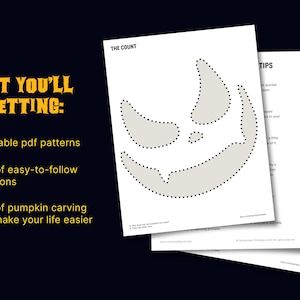 20 Printable Jack-o-lantern Pumpkin Carving Patterns for Halloween - Etsy