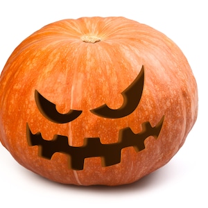 20 Printable jack-o-lantern pumpkin carving patterns for Halloween // Simple patterns that can make anyone look like a pro image 5