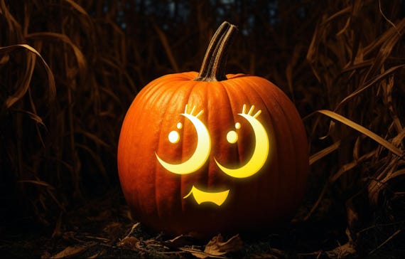 かわいいカボチャの彫刻パターン || ハロウィンの装飾にぴったりの