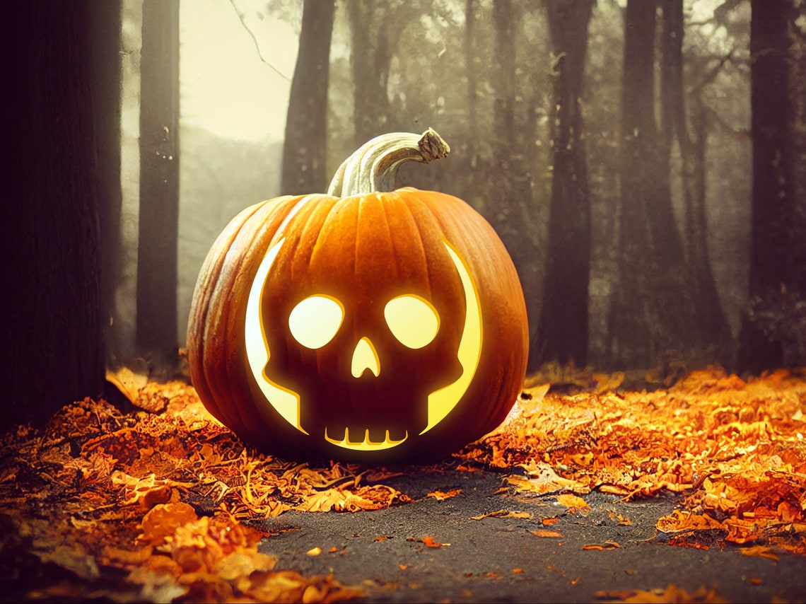 Printable Skeleton Pumpkin Carving Patterns 12 Easy and - Etsy