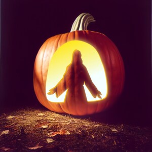 Christian Pumpkin Carving Patterns || Jesus Stencils to Share Your ...