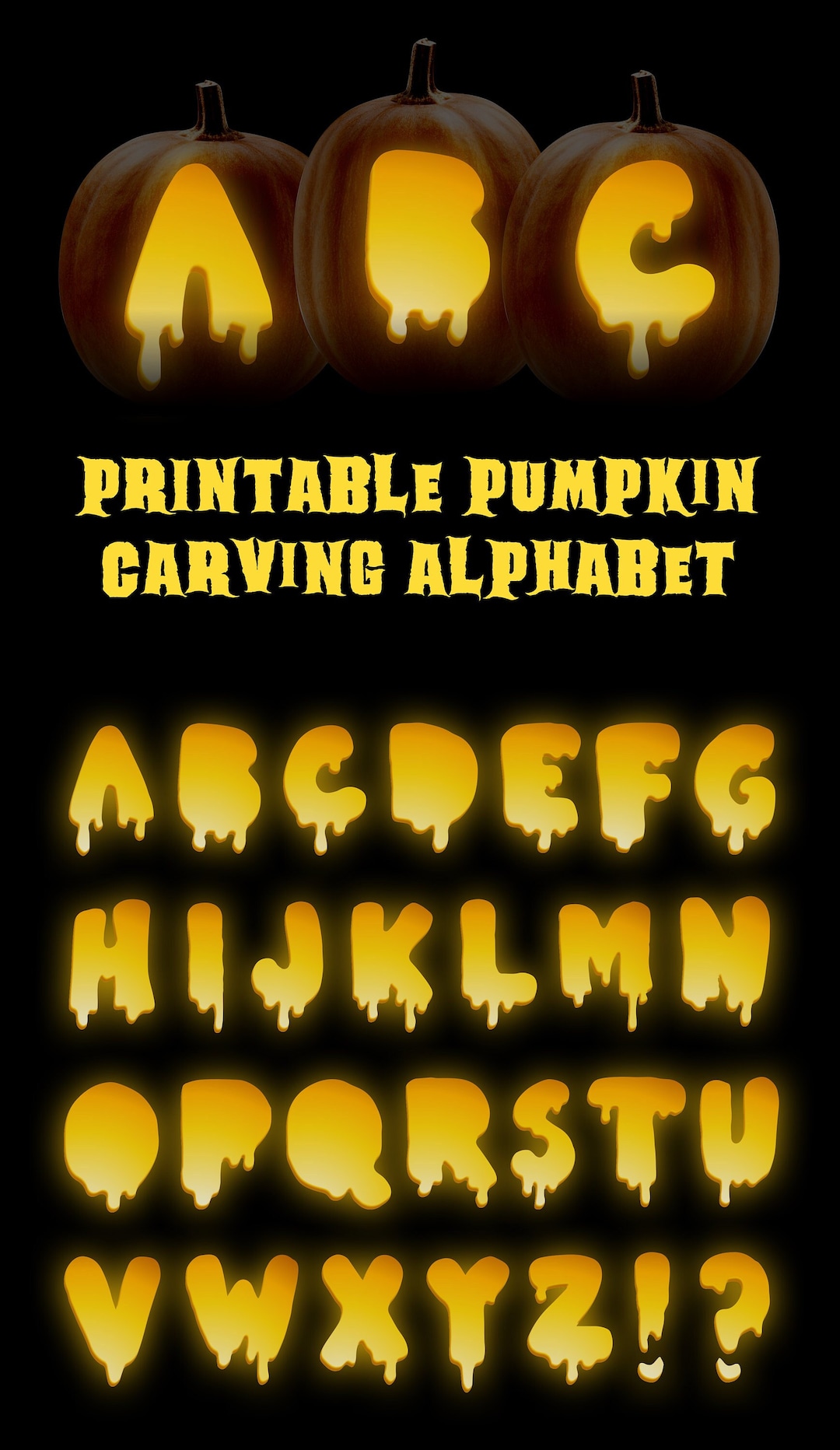 Jack-o-lantern Letters Create Custom Pumpkin Words With These Handy Alphabet Stencils - Etsy jack-o-lantern-letters-create-custom-pumpkin-words-with-these-handy-alphabet-stencils-etsy