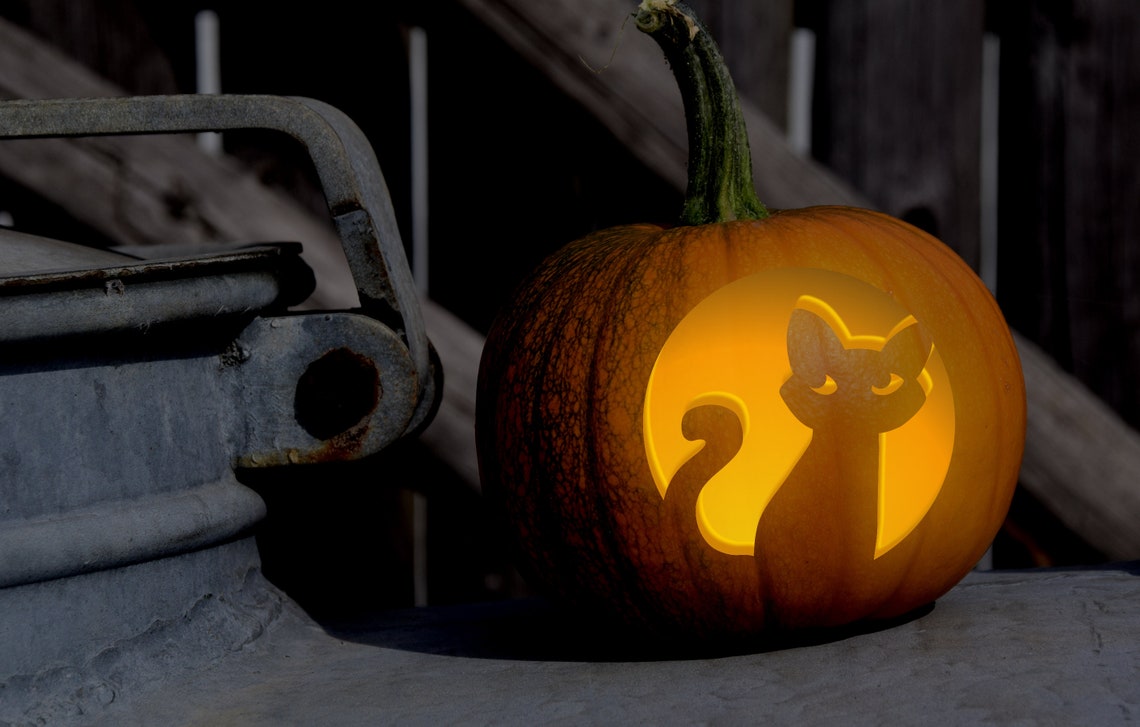 10 Printable Jack-o-lantern Pumpkin Carving Patterns for - Etsy
