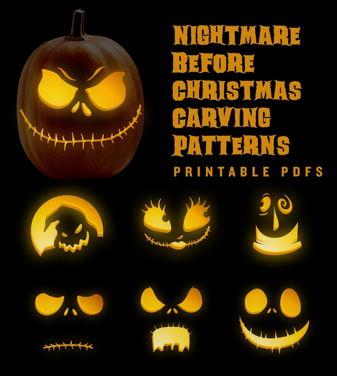 Nightmare Before Christmas Jack-o-lantern Pumpkin Carving