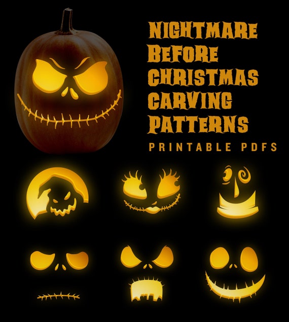 Nightmare Before Christmas jack-o-lantern pumpkin carving