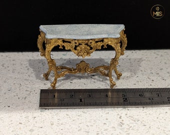 1:24 Classic Baroque Style Console Table - Furniture -  1/24th scale detailed miniature - Painted