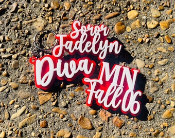 Soror Delta Name Bundle | Lapel Pin | Probate Gift | Sorority Gifts | Delta Gifts | Badge | Soror Pin | Line Gift