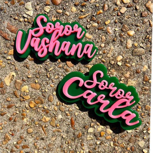 Personalized Soror Name Pin