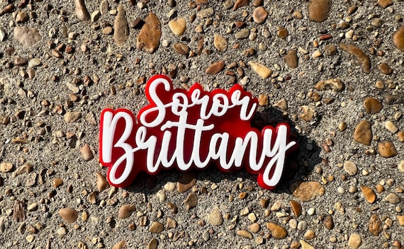 Soror Name Lapel | Soror Badge | Sorority Gift | Probate Gift | Soror Name Pin | Customized Line Name Gift