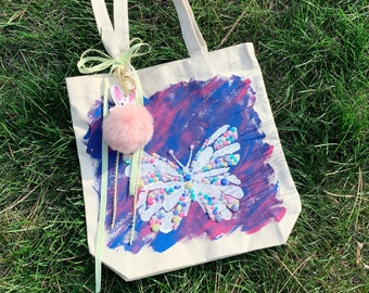 DIY Canvas Tote Bag Decorating Painting Craft KIT for Kids