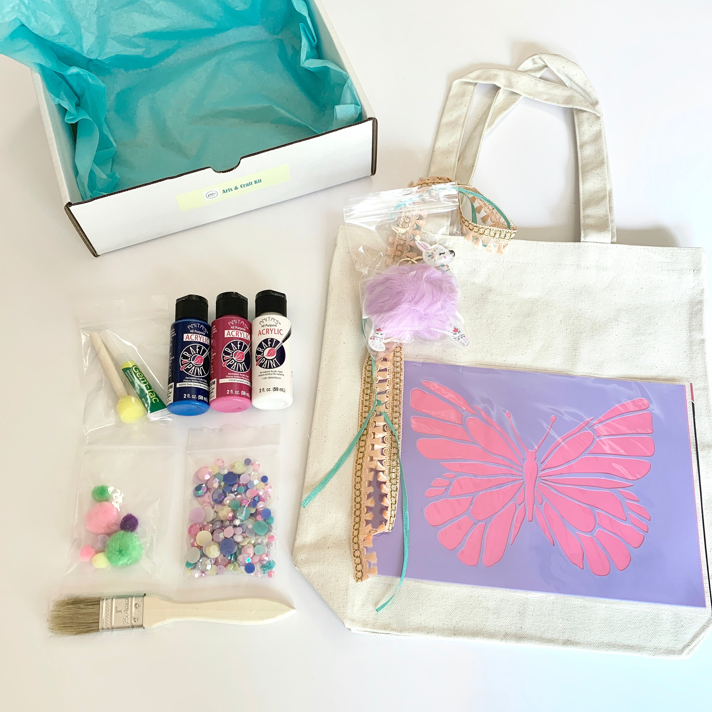 Tote-ally crafty Tote Bag Decorating kit ⋆ Made By Me Craft Parties