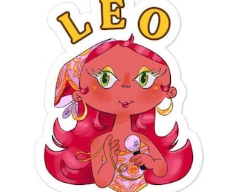Leo Bubbelfria astrologiklistermärken