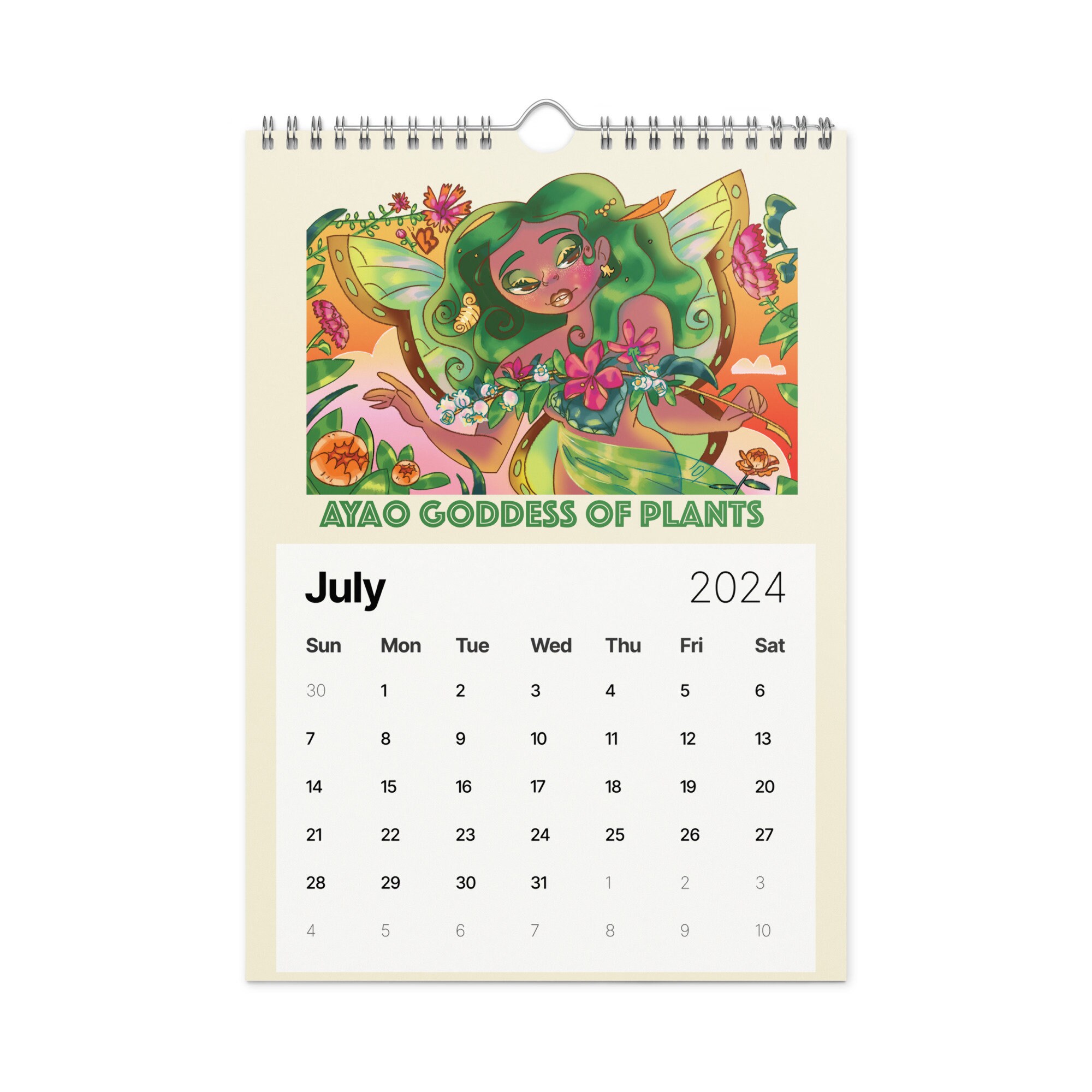 The Orisha Goddess Wall Calendar 2024 Stocking Stuffer Gifts Etsy