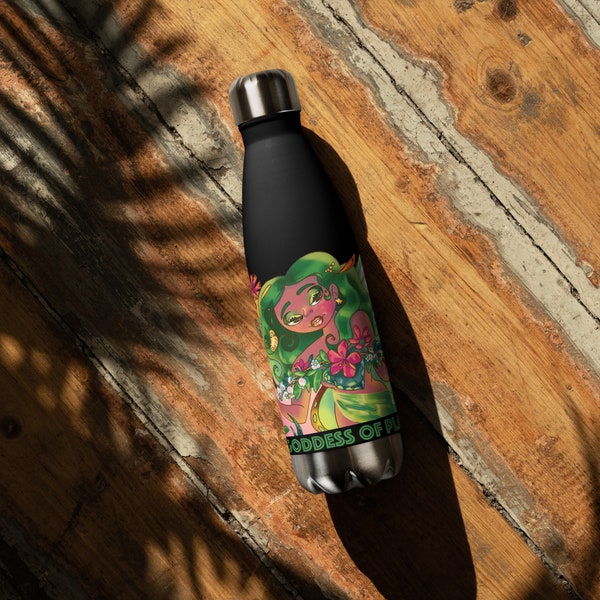 Ayao Goddess of Plants Stainless Steel Water Bottle