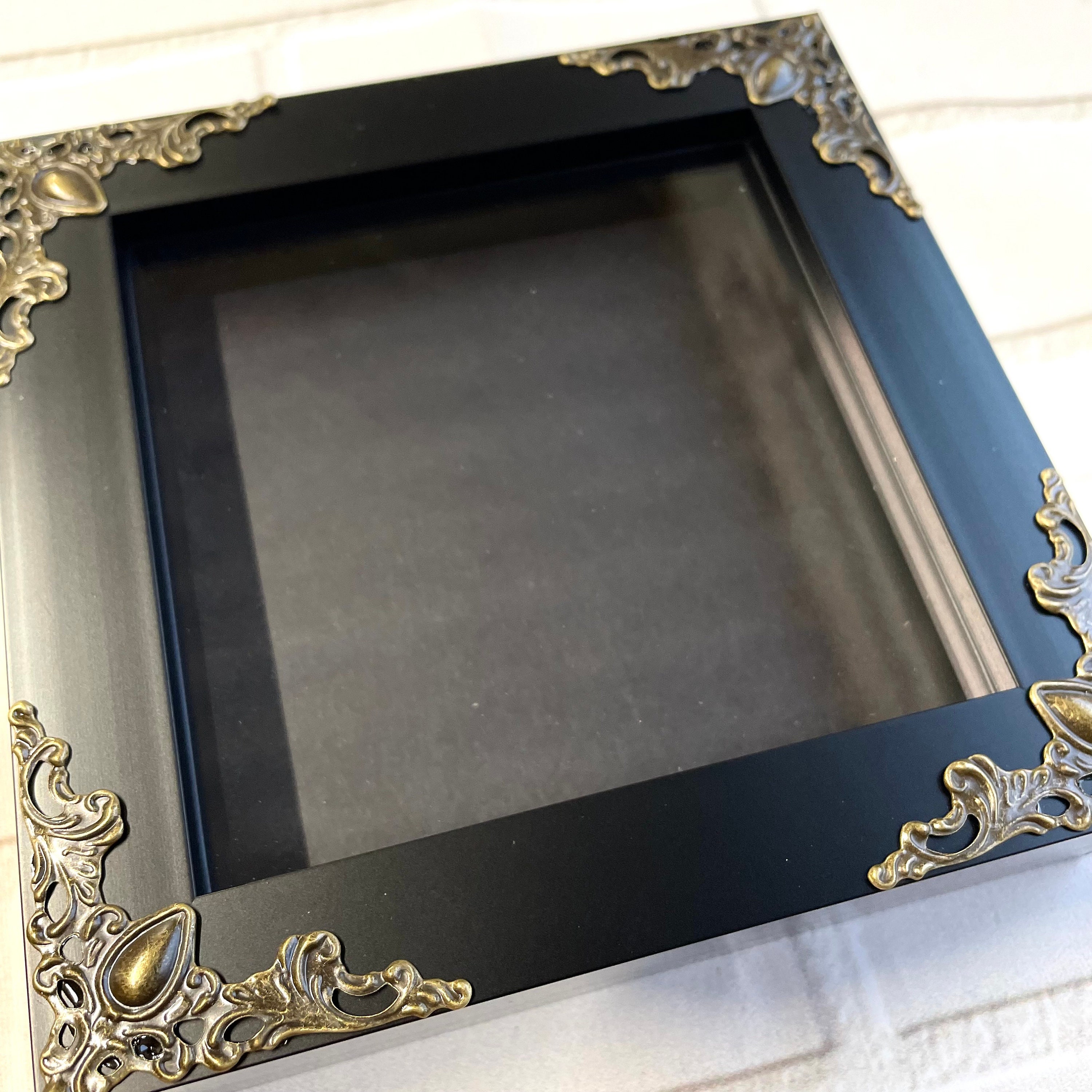Black Deep Shadow Box Display Frame Ornate Baroque Style - Etsy