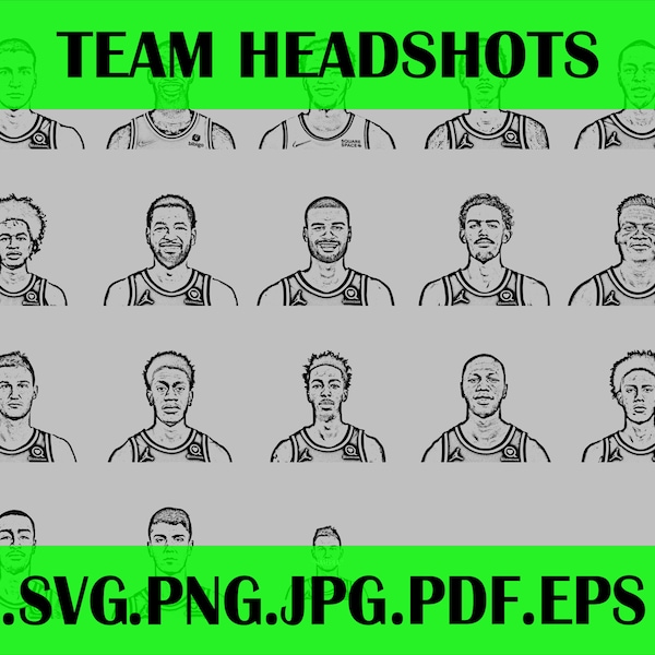 Atlanta-Hawks roster Team svg players Headshots 2021 2022 .svg .png .eps vector files
