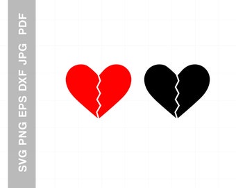 Download Bff Broken Heart Svg Etsy