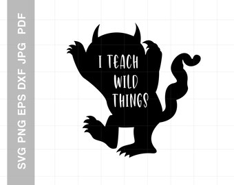 Wild Things Svg Etsy