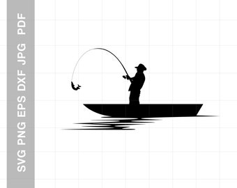 Download Fishing Boat Svg Etsy